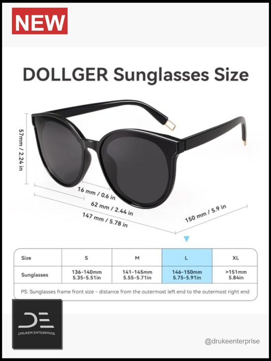 Oversized Polarized Cat Eye Sunglasses UV400 Protection Trendy Retro Shades main image 7
